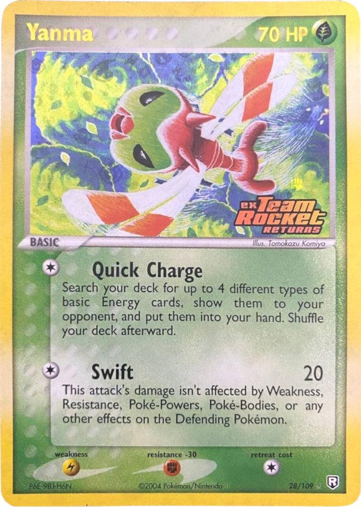 Yanma (28/109) (Stamped) [EX: Team Rocket Returns] (Online Only)