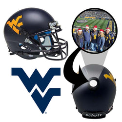 West Virginia Mountaineers College Football Collectible Mini Helmet - Picture Inside - FANZ Collectibles (Online Order Only) (ONLINE ORDER ONLY)