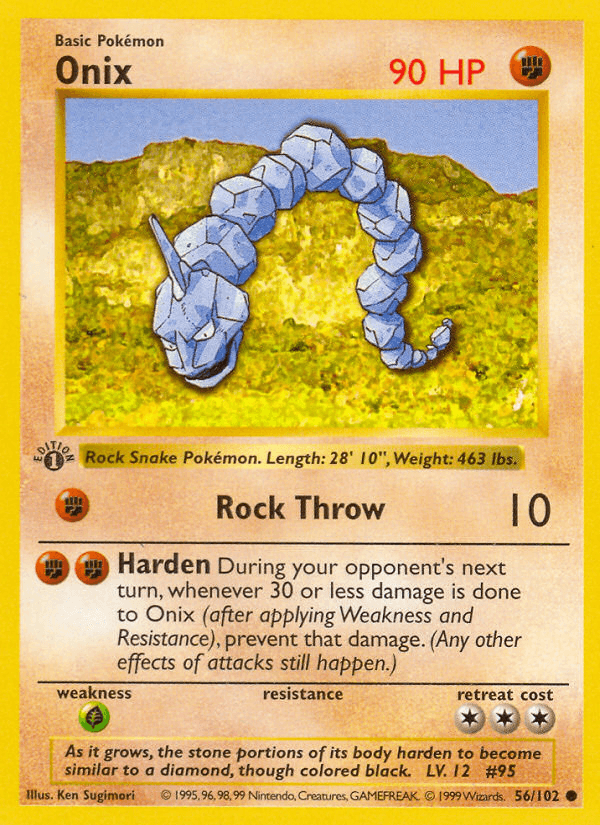 Onix (56/102) (Shadowless) [Base Set 1st Edition] (Online Only)