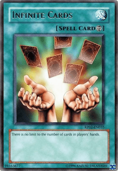 Infinite Cards [RP02-EN035] Rare (ONLINE ORDER ONLY)