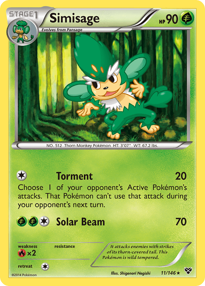 Simisage (11/146) [XY: Base Set] (Online Only)