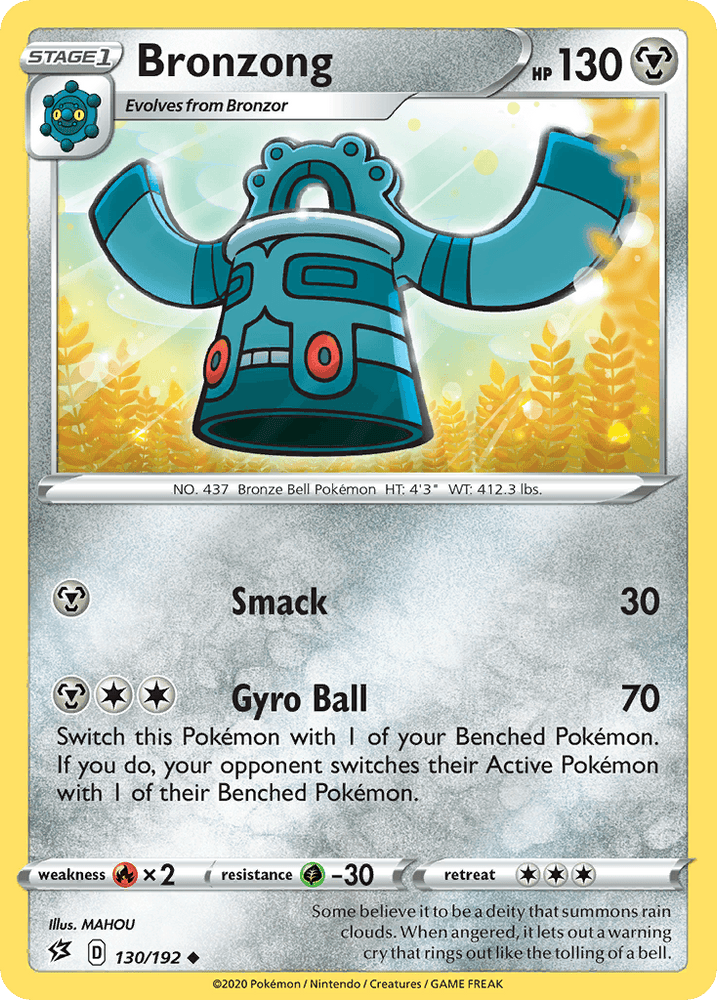 Bronzong (130/192) [Sword & Shield: Rebel Clash] (Online Only)