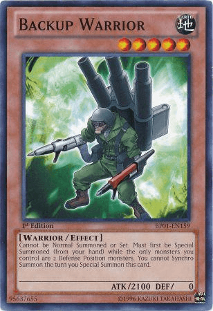 Backup Warrior [BP01-EN159] Common (ONLINE ORDER ONLY)