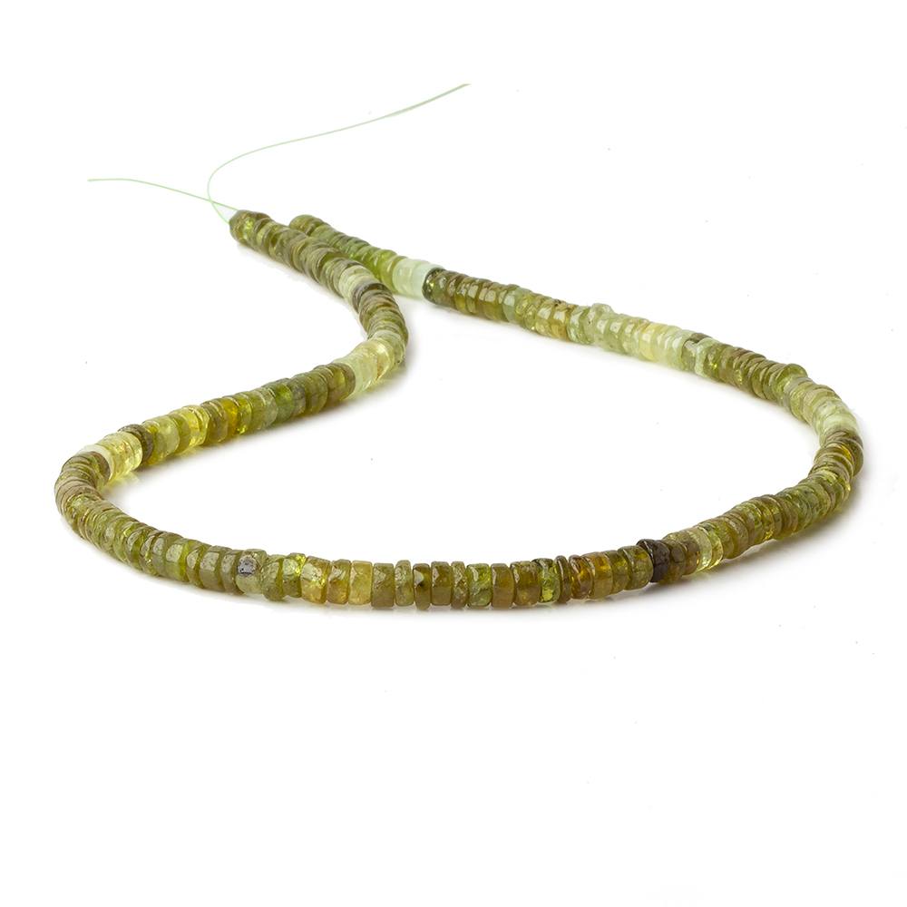 4.5mm Shaded Grossular Garnet plain heshi beads 14 inch 175 pieces (ONLINE ORDER ONLY)