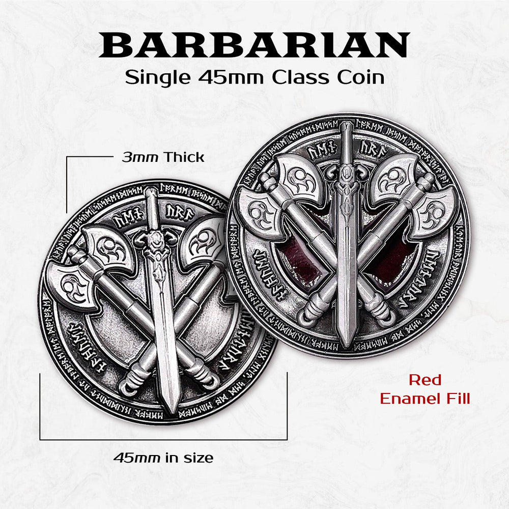 Barbarian - Single 45mm Class Coins (ONLINE ORDER ONLY)