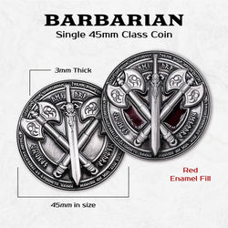 Barbarian - Single 45mm Class Coins (ONLINE ORDER ONLY)
