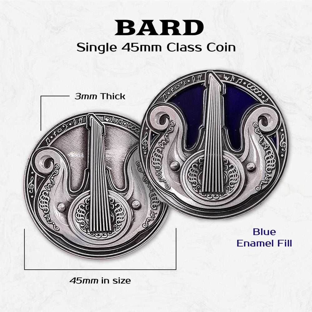 Bard - Single 45mm Class Coins (ONLINE ORDER ONLY)