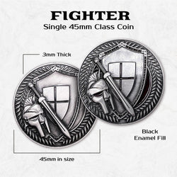 Fighter - Single 45mm Class Coins (ONLINE ORDER ONLY)