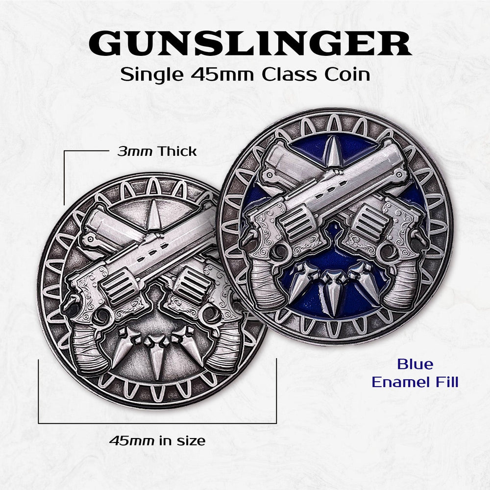 Gunslinger - Single 45mm Class Coins (ONLINE ORDER ONLY)
