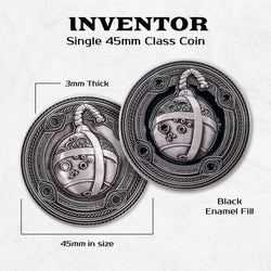Inventor - Single 45mm Class Coins (ONLINE ORDER ONLY)