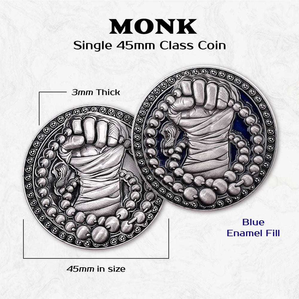 Monk - Single 45mm Class Coins (ONLINE ORDER ONLY)