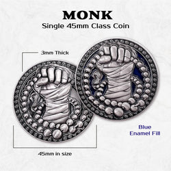 Monk - Single 45mm Class Coins (ONLINE ORDER ONLY)