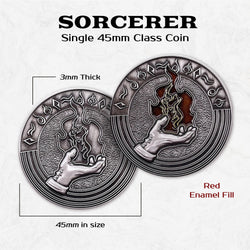 Sorcerer - Single 45mm Class Coins (ONLINE ORDER ONLY)
