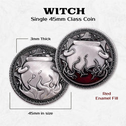 Witch - Single 45mm Class Coins (ONLINE ORDER ONLY)