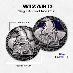 Wizard - Single 45mm Class Coins (ONLINE ORDER ONLY)