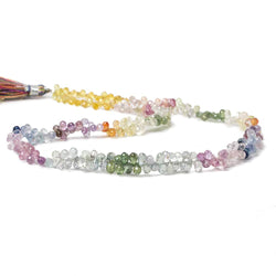 4.5x3mm Fancy Sapphire Faceted Tear Drop Beads 16 inch 275 pieces AA (ONLINE ORDER ONLY)