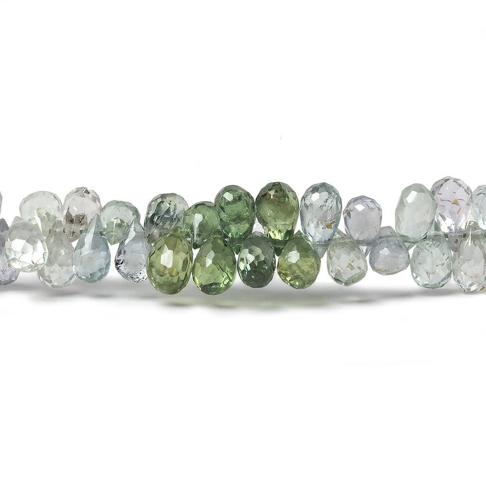 4.5x3mm Fancy Sapphire Faceted Tear Drop Beads 16 inch 275 pieces AA (ONLINE ORDER ONLY)