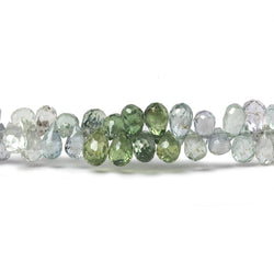 4.5x3mm Fancy Sapphire Faceted Tear Drop Beads 16 inch 275 pieces AA (ONLINE ORDER ONLY)