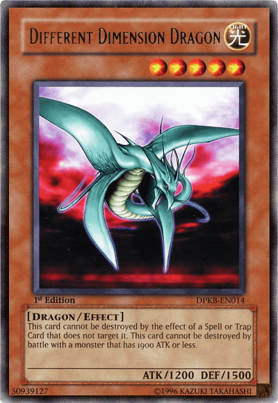 Different Dimension Dragon [DPKB-EN014] Rare (ONLINE ORDER ONLY)