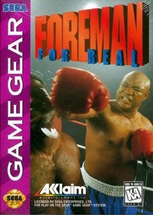 Foreman for Real (Sega Game Gear) (ONLINE ORDER ONLY)