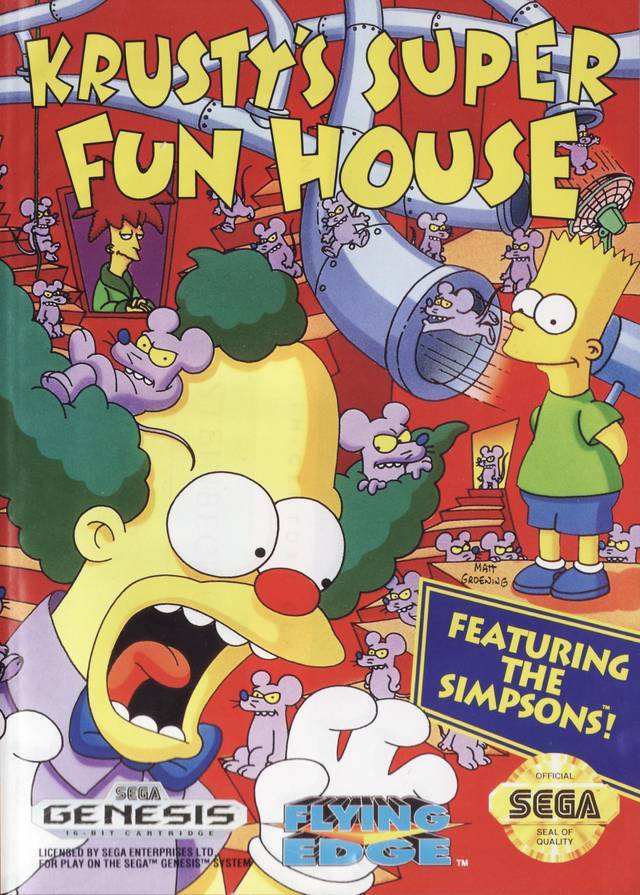Krusty's Super Fun House (Sega Genesis) (ONLINE ORDER ONLY)