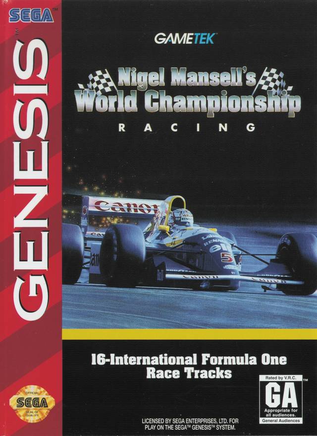 Nigel Mansell's World Championship Racing (Sega Genesis) (ONLINE ORDER ONLY)