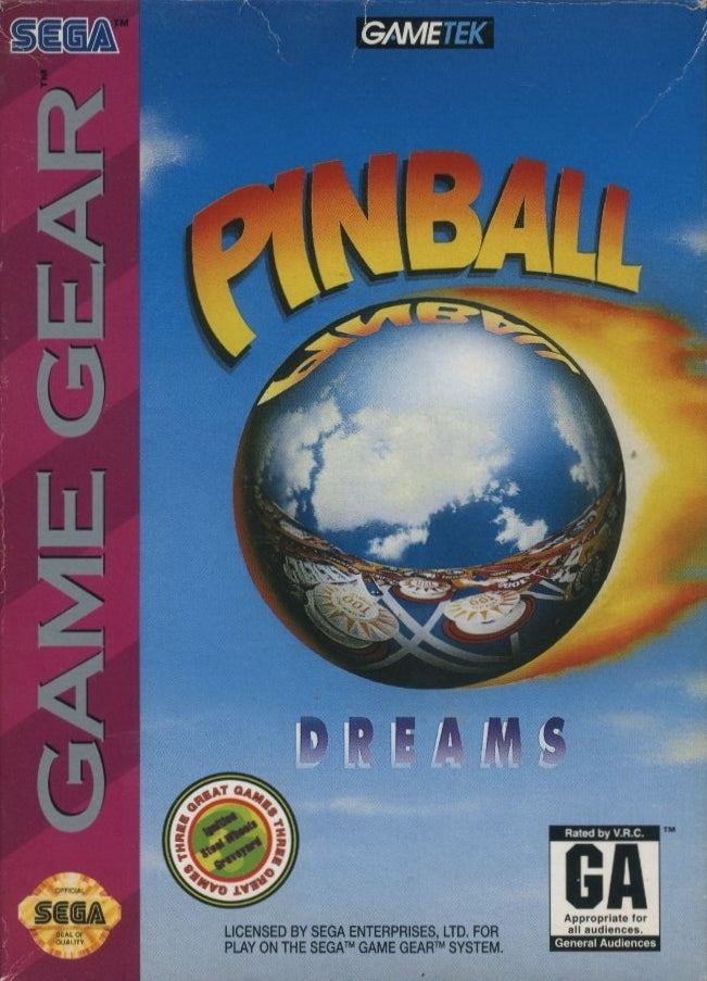 Pinball Dreams (Sega Game Gear) (ONLINE ORDER ONLY)