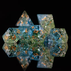 Calypso Shattered Glass Dice Set (ONLINE ORDER ONLY)