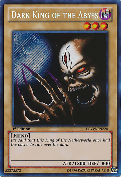 Dark King of the Abyss [LCYW-EN220] Secret Rare (ONLINE ORDER ONLY)