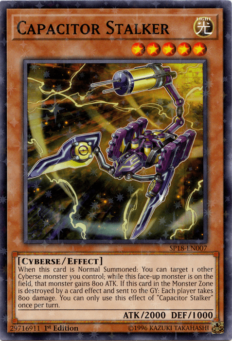 Capacitor Stalker [SP18-EN007] Starfoil Rare (ONLINE ORDER ONLY)