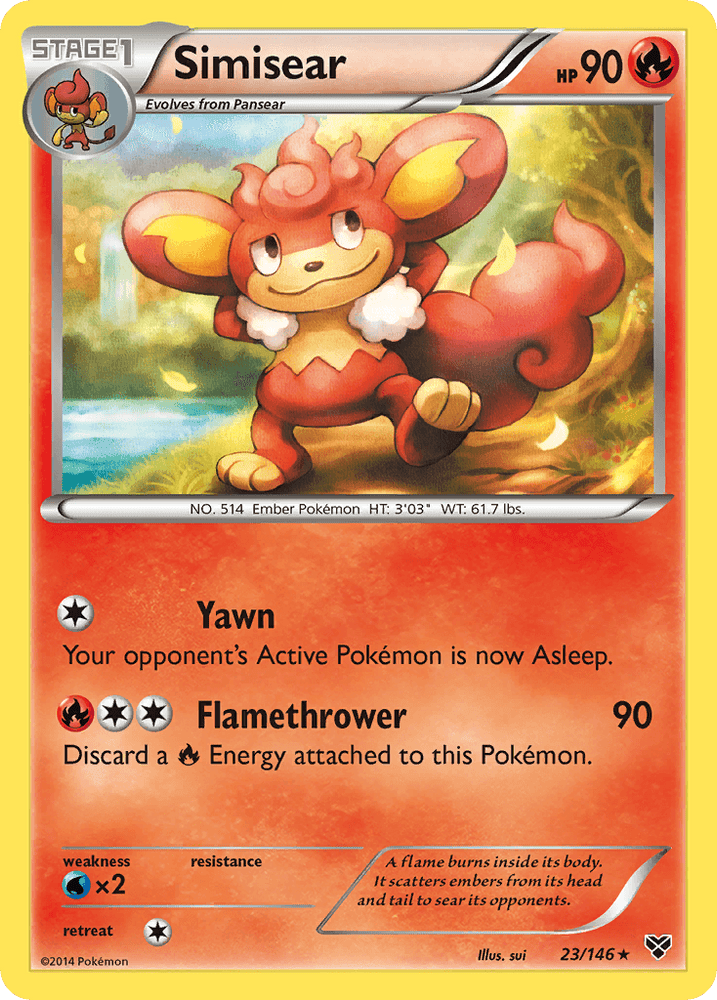 Simisear (23/146) [XY: Base Set] (Online Only)