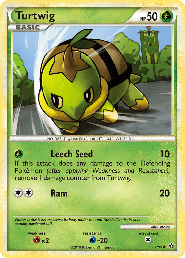 Turtwig (67/95) [HeartGold & SoulSilver: Unleashed] (Online Only)