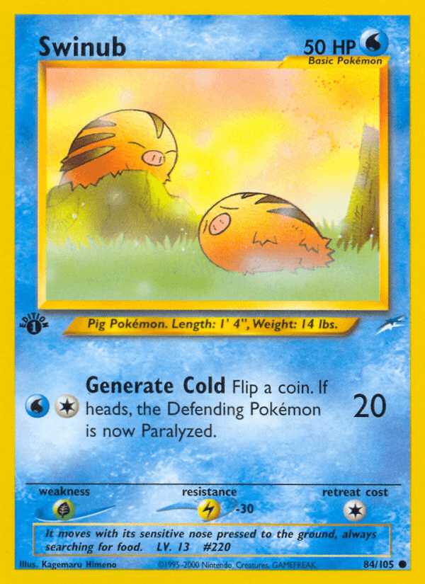 Swinub (84/105) [Neo Destiny 1st Edition] (Online Only)