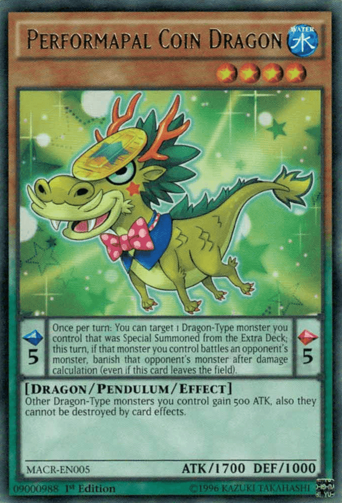 Performapal Coin Dragon [MACR-EN005] Rare (ONLINE ORDER ONLY)