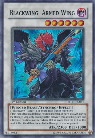 Blackwing Armed Wing [RGBT-EN041] Super Rare (ONLINE ORDER ONLY)