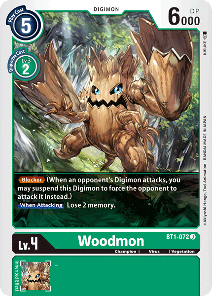Woodmon [BT1-072] [Release Special Booster Ver.1.0] (ONLINE ORDER ONLY)
