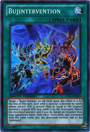 Bujintervention [LVAL-ENDE4] Super Rare (ONLINE ORDER ONLY)