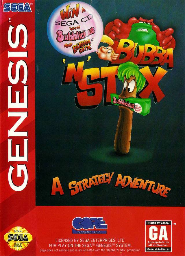 Bubba and Stix (Sega Genesis) (ONLINE ORDER ONLY)