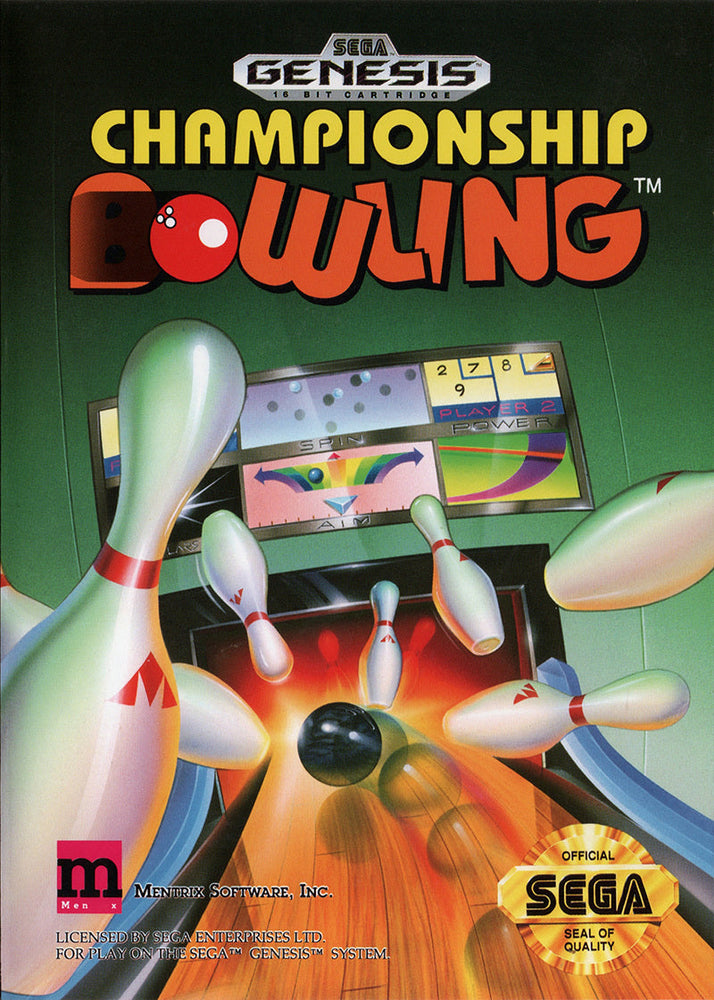 Championship Bowling (Sega Genesis) (ONLINE ORDER ONLY)