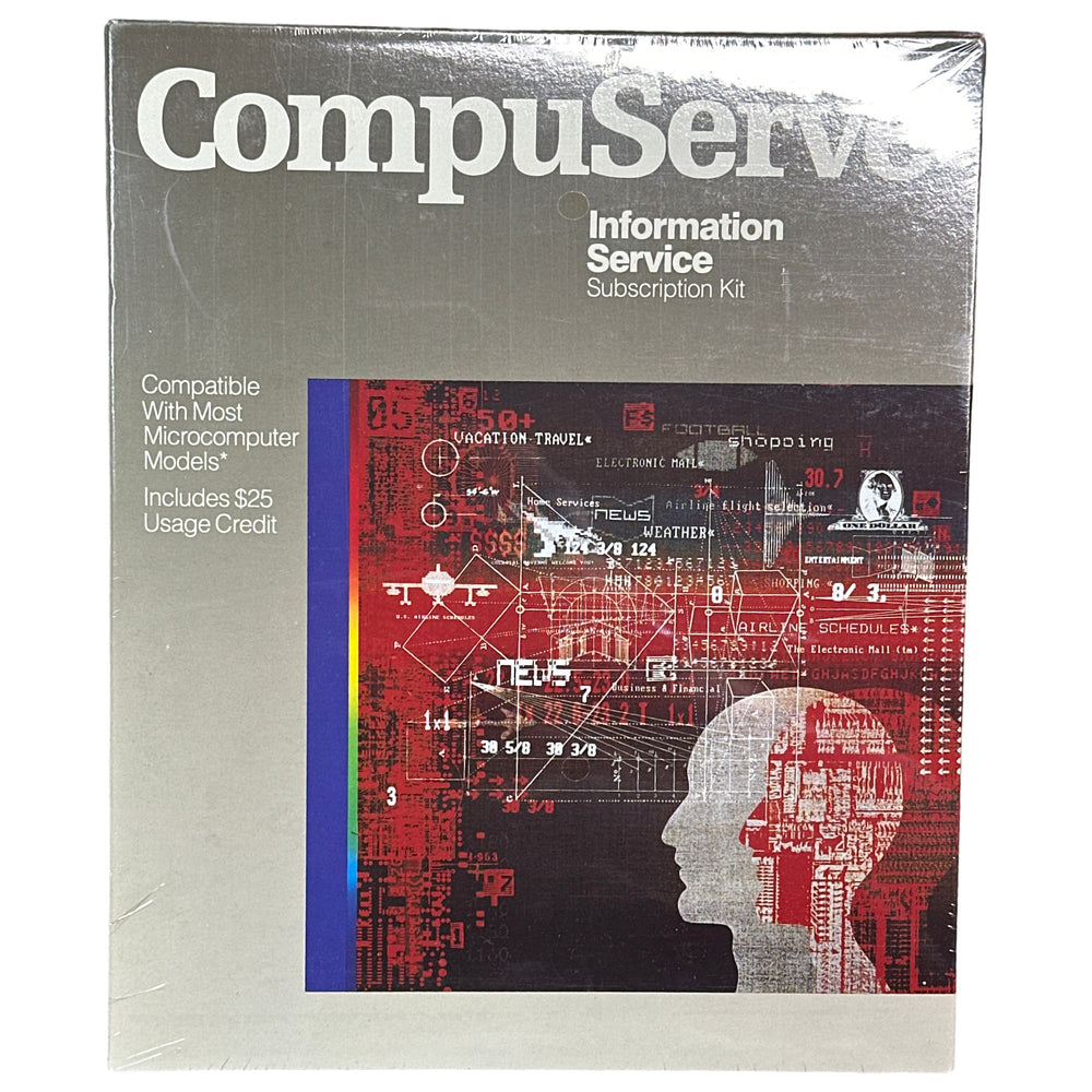 Brand New CompuServe Software VIDTEX for Apple, Atari, IBM, PC, XT, Commodore 64/128 (Online Order Only)