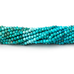 2.4mm Multi Color Turquoise Micro Faceted Rounds 12.5 inch 144 Beads AA (ONLINE ORDER ONLY)