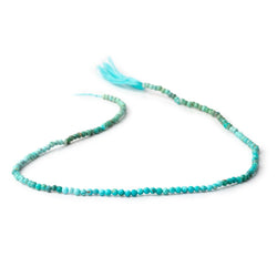 2.4mm Multi Color Turquoise Micro Faceted Rounds 12.5 inch 144 Beads AA (ONLINE ORDER ONLY)