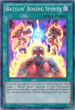 Battlin' Boxing Spirits [MP14-EN168] Super Rare (ONLINE ORDER ONLY)