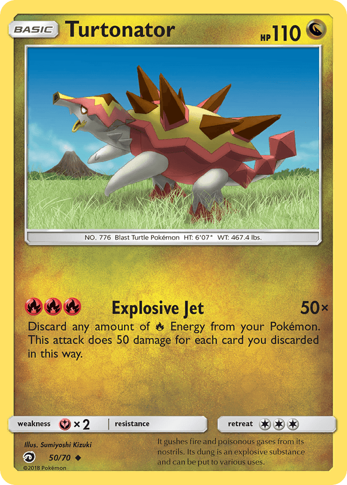 Turtonator (50/70) [Sun & Moon: Dragon Majesty] (Online Only)