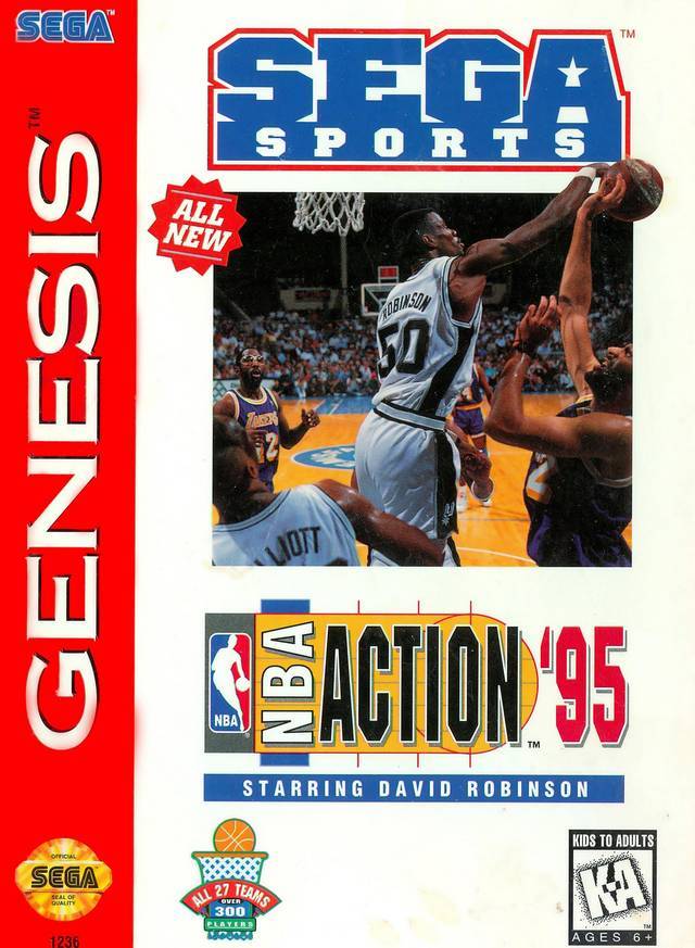 NBA Action '95 starring David Robinson (Sega Genesis) (ONLINE ORDER ONLY)