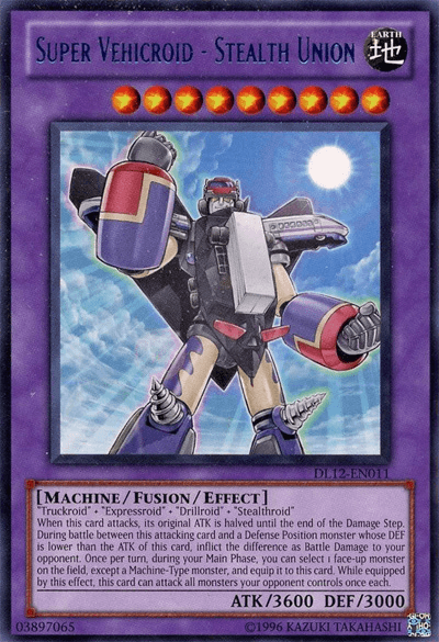 Super Vehicroid - Stealth Union (Blue) [DL12-EN011] Rare (ONLINE ORDER ONLY)