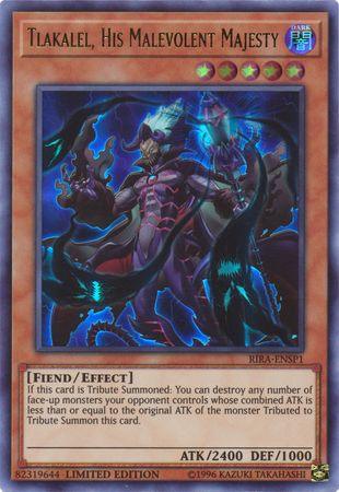 Tlakalel, His Malevolent Majesty [RIRA-ENSP1] Ultra Rare (ONLINE ORDER ONLY)