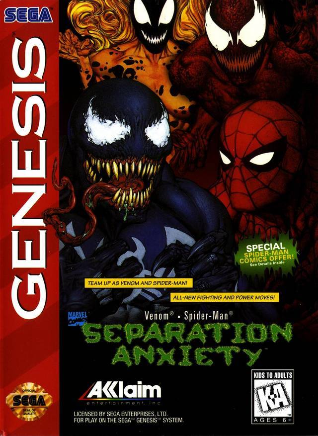 Venom - Spider-Man: Separation Anxiety (Sega Genesis) (ONLINE ORDER ONLY)
