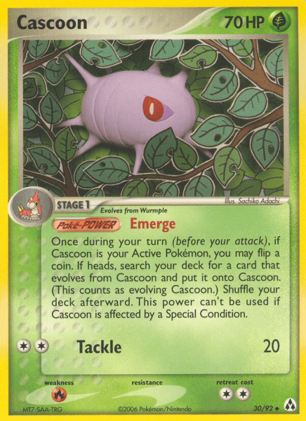 Cascoon (30/92) [EX: Legend Maker] (Online Only)