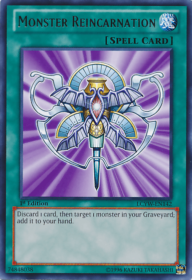 Monster Reincarnation [LCYW-EN142] Rare (ONLINE ORDER ONLY)